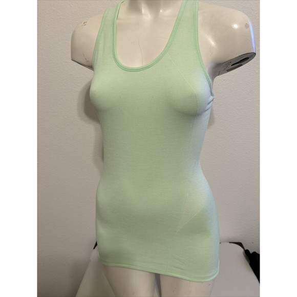 Sweaty Betty Tops - Sweaty Betty Shirt Mint Green Yoga Racerback Ribbed Mesh Tank Top XS